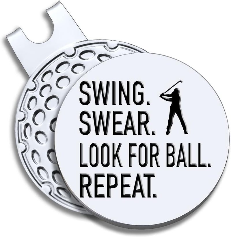 GEYGIE Men Golf Ball Marker with Magnetic Hat Clip, Funny Golf Accessories Gifts for Men, Novelty Birthday Gifts for Male Golfer Fan - Image 1